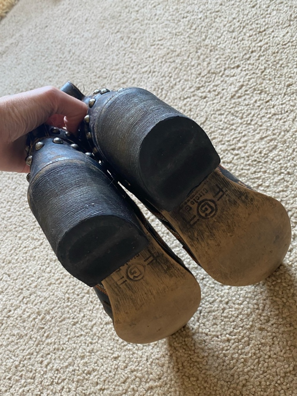 Circle G studded leather booties - Picture 3 of 4